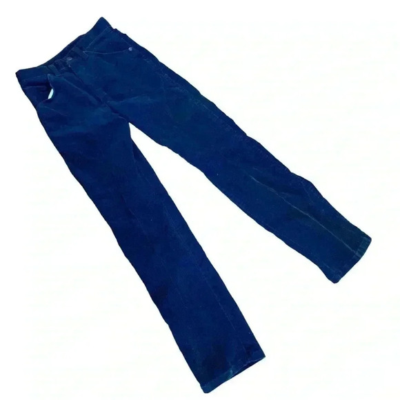 Vintage boys blue corduroy regular Wrangler jeans pants -12 - Picture 2 of 6